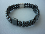 Black Double Strand Bracelet #1304