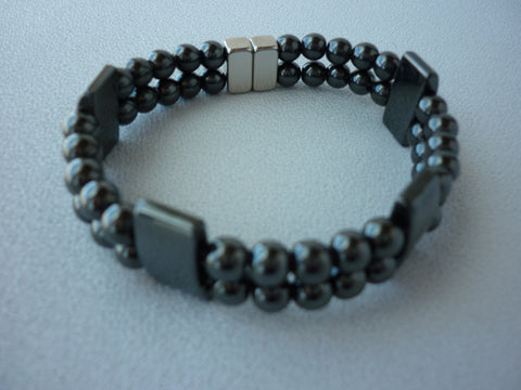 Black Double Strand Bracelet #1304