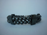 Black Double Strand Bracelet #1304