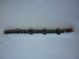 Black Double Strand Bracelet #1304