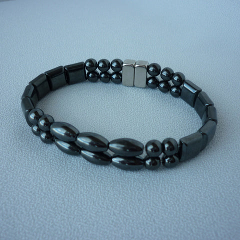 Black Double Strand Bracelet #1301
